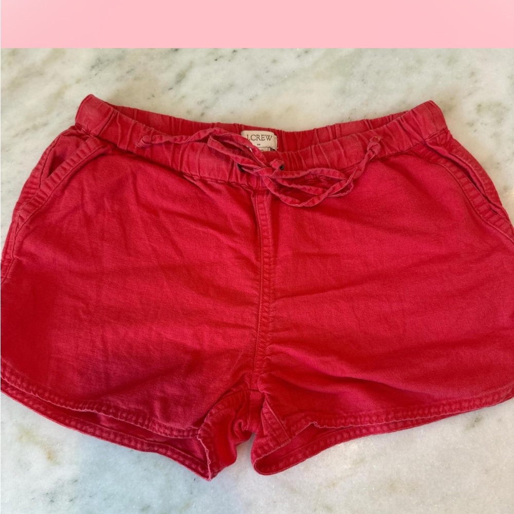 J. Crew Women's Vibrant Red Athletic Shorts